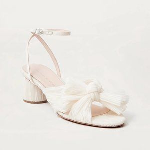 Loeffler Randall Dahlia Pearl Pleated Bow Heel